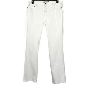 LAUREN RALPH LAUREN Women’s White High-rise Straight leg Jean size 14